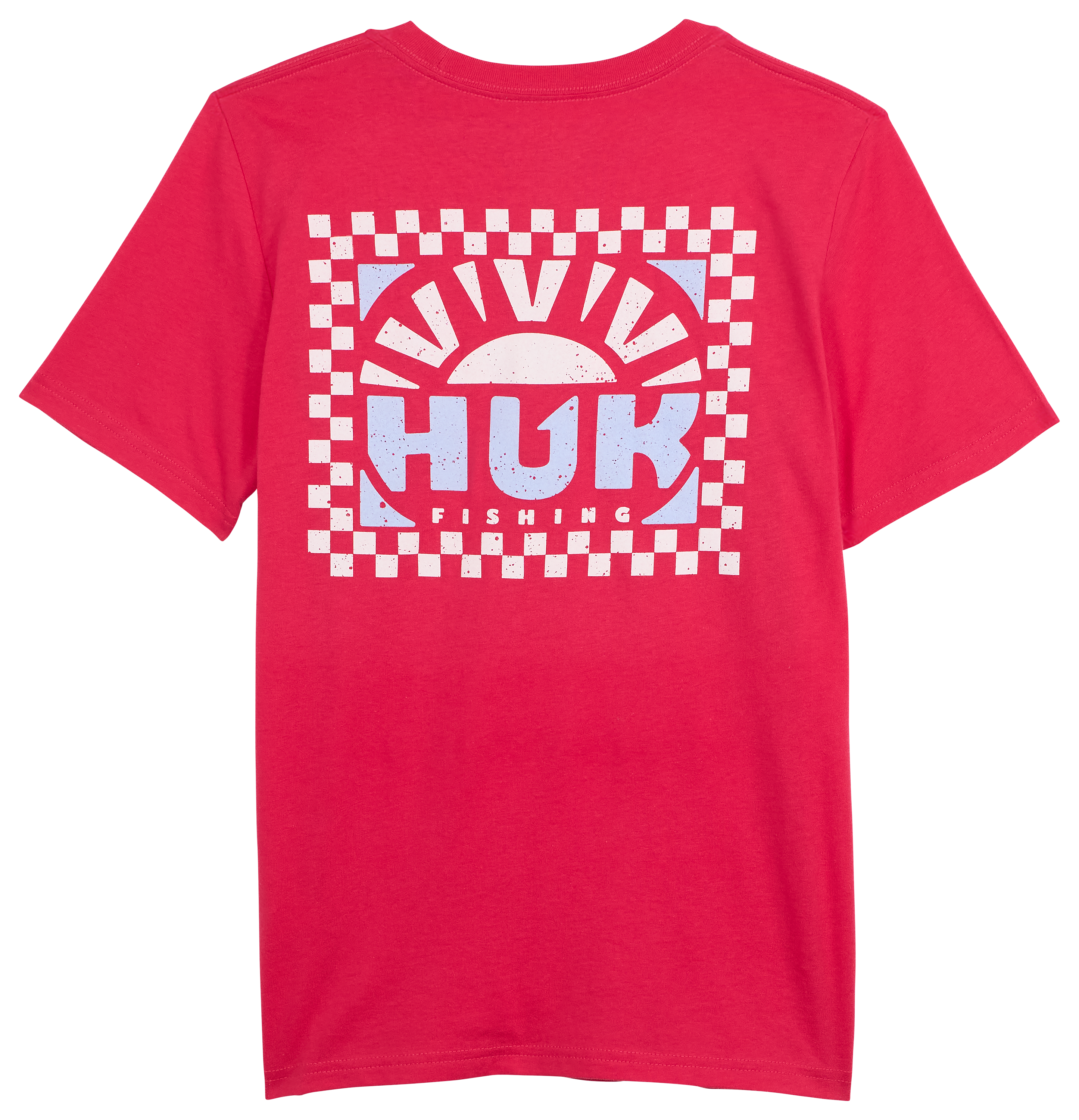 Huk Rising Sun Tee Pocket Women's Shirt, Rose Red, Large